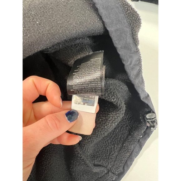 The North Face Denali Jacket Black with Blue Embroidered Logo Size Medium - Picture 11 of 12